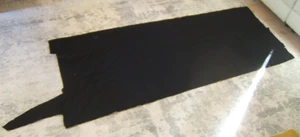 Vintage New Old Stock Black Boiled? Wool Fabric Yardage 1 yd + 30" - Picture 1 of 2