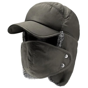 3-in-1 Winter-Thermo-Trapper-Mütze mit Ohrklappe, Vollgesichtswärmerabdeckung zum Radfahren - Bild 1 von 8