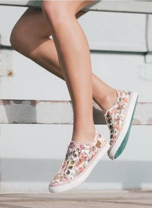 Scarpe da ginnastica Blowfish Malibu US 12 per bambini in tela Play-K slip on floreali antistress - Foto 1 di 9