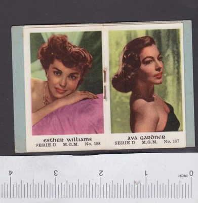 Album 8 Anonymous Dutch Trade Cards 1950s Film Hollywood Stars Yvonne de Carlo - Image 1 of 4