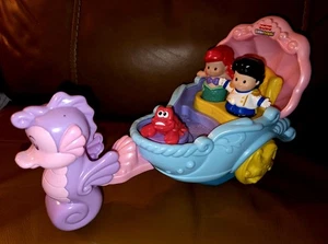 Fisher Price Little People Disney Kleine Meerjungfrau Arielle Musikkutsche Kutsche - Bild 1 von 5