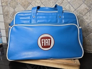 Seltener Fund Fiat Vinyl Gemline Flughafen Reisetasche mit Taschen - Bild 1 von 17