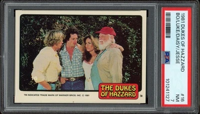 1981 Donruss Dukes of Hazzard #16, PSA NM-7 - Image 1 of 2