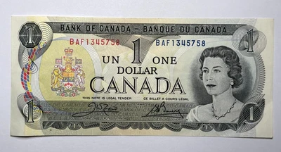 Canada 1973 $1 One Dollar Banknote BAF1345758 - Image 1 of 2