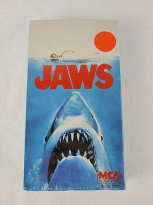 JAWS VHS TAPE Early MCA Factory SEALED Excellent 1983 FIRST PRINT Super RARE!!~ Foto 1 de 4