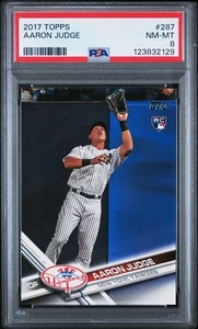 AARON JUDGE 2017 TOPPS #287 FIELDING ROOKIE RC 🔥 PSA 8 - Bild 1 von 3