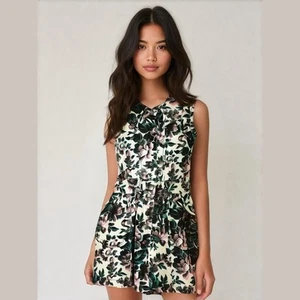 Oilily Girls Dress Size 110 5 Sprite Floral Print Western Look Snap Front NEW - Picture 1 of 8