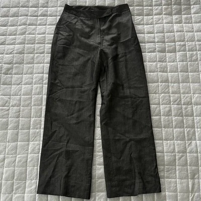 COLLECTION FIFTY NINE Womens Pants Cropped Wide Leg Gray Trousers Career 2 - Image 1 of 4