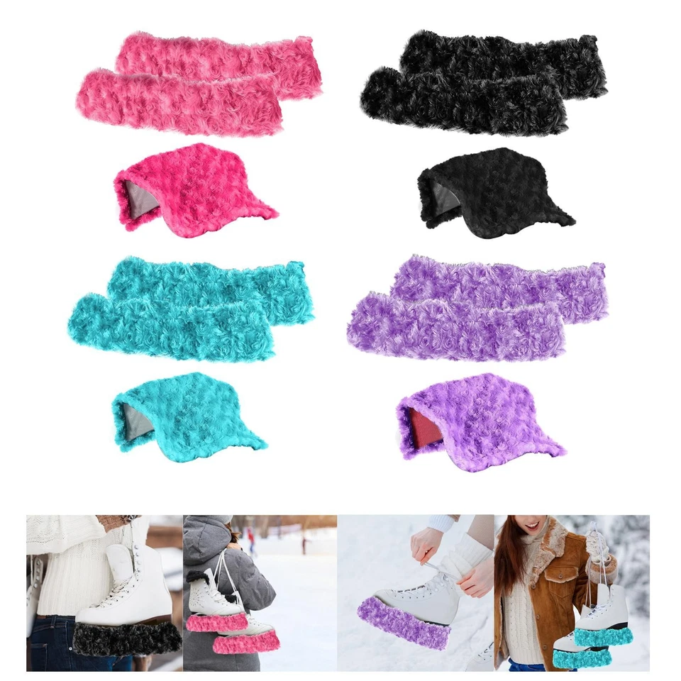 2x Schlittschuhkufenabdeckungen Soakers für Eiskunstlauf Schlittschuhe - Bild 1 von 1