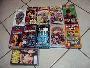 11 WWF Wrestling VHS Lot Bundle - Imagen 1 de 5