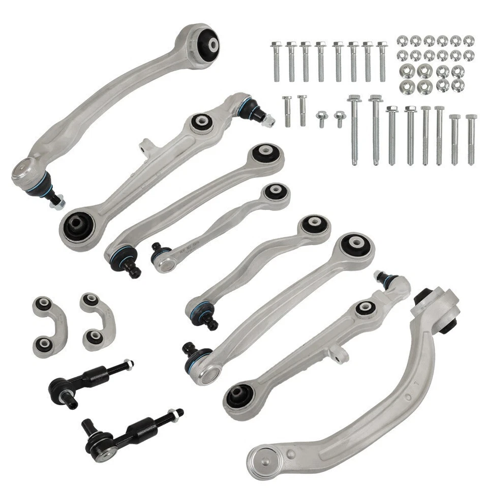 12× Front Upper Lower Control Arms Kit For 2000-2006 2007 2008 Audi A4 Quattro Foto 1 de 4