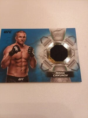 2018 Topps UFC Knockout Misha Cirkunov Blue Relic /50 - Image 1 of 2