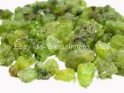 Lot de pierres précieuses brutes en vrac vert olive naturelle gemme 