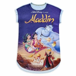 Disney Store VHS Cubierta Aladdin Jasmine Mujer Camisón Ropa de Salón 2021 NUEVO - Imagen 1 de 2