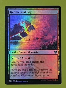 FOIL Geothermal Bog x1 Dominaria United 1x MTG Magic the Gathering - Picture 1 of 1