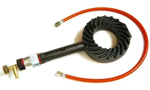 9 kW Gas Leistungsbrenner Gasbrenner Brenner Räucherofen mit 0,8 m Schlauch - Bild 1 von 3
