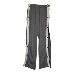 Deyeek Tear Away Trainingshose grau weiß gestreift Athleisure Hose Herren Gr. S - Bild 1 von 6