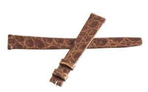 Girard Perregaux 13mm x 10mm Brown Alligator Leather Watch Band Strap  - Picture 1 of 3