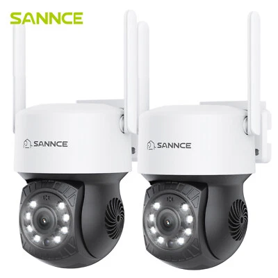 SANNCE 5MP 3K WLAN Überwachungskamera 2-Wege-Audio 2PCS PT Cam Farbnachtsicht  - Bild 1 von 4