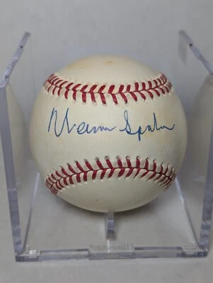Warren Spahn Autographed Official National League Ball - JSA Certified - Image 1 of 4