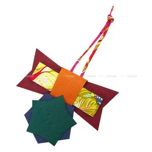 HERMES Petith Star Rosette Cocarde Etoile Multicolor Veau Epsom/Taurillon C... - Bild 1 von 3