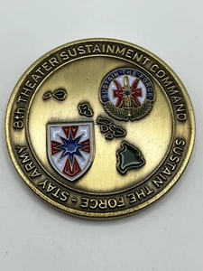 US Army 8th Theater Sustainment Command Sgt Major Pacific Coin - Imagen 1 de 3