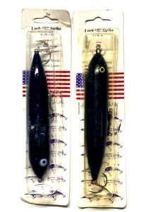 Señuelo Torpedo Luck E Strike Rogers World 5" Ojo Blanco Ojo Negro y Amarillo Negro - Imagen 1 de 24