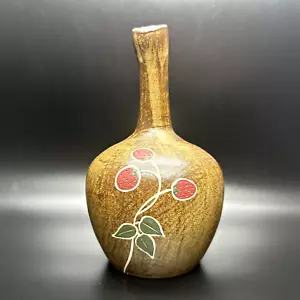 Jarrón de cerámica artesanal arte artesanal 8" diseño único INFERIOR FIRMADO NUEVO - Imagen 1 de 12