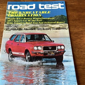 VINTAGE MARCH 1973 ROAD TEST MAGAZINE, MAZDA EDITION - Picture 1 of 10