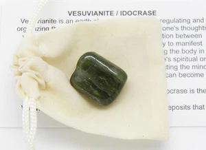 IDOCRASE Vesuvianite tumbled stone Gemstone with pouch size Small 2.1-4 g - Picture 1 of 5