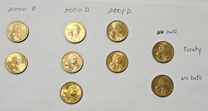 Sacagawea 1 $ Münzen, Lot von 9 - zirkuliert aber schön - Bild 1 von 2