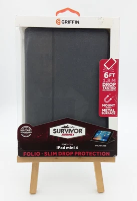 Griffin Survivor Journey Case ultra-slim iPad Mini 4 Silver/Gray Military Std - Image 1 of 2
