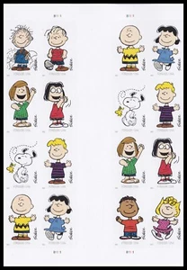 US 5726l-5726u 5726k Charles M Schulz imperf NDC vert gutter block 16 MNH 2022 - Picture 1 of 1