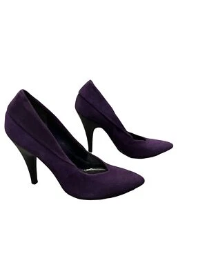 Tacones altos de gamuza púrpura BCBGirls talla 7B Foto 1 de 4