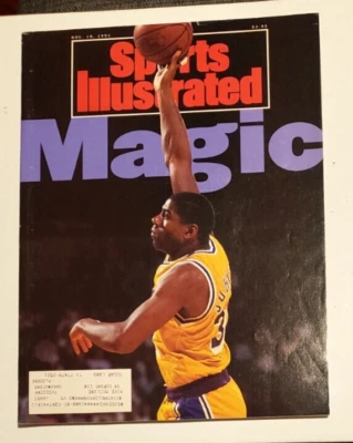 Sports Illustrated 18 de noviembre de 1991 Vol 75 No 22 Magic Johnson Los Angeles Lakers Foto 1 de 4