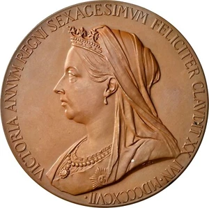 Great Britain - 1897 Victoria - Specimen "Diamond Jubilee" Medal - NGC MS65BN - Picture 1 of 4