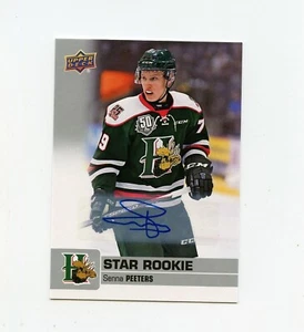 Autógrafo automático 19/20 Upper Deck CHL Star Rookie #395 Senna Peeters Mooseheads - Imagen 1 de 1