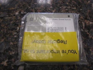 Vintage Windows Sound System 2.0 3.5" Disks Only - New Sealed - LM5 - Picture 1 of 4