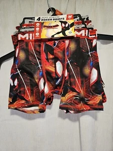 Spider Man Boys All Over Print 4-Pack Boxer Briefs Size m (8) New - Picture 1 of 2