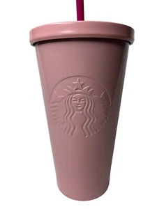 Starbucks Pastel Pink Mermaid Embossed Stainless Steel Tumbler 16 Oz Cold Drinks - Bild 1 von 10