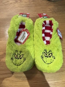 Xmas THE GRINCH cosy slipper Footlets size 6 7 8 xmas Slippers Gift - Picture 1 of 3