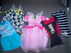 LOT of 5 GIRLS DRESSES DISNEY,WILD REPUBLIC,BASIC EDITIONS + RUBIES costume sz 4 - Picture 1 of 13