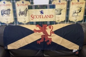 Tapiz escocés/león rampante bandera de doble cara (101x50 cm) - Imagen 1 de 5