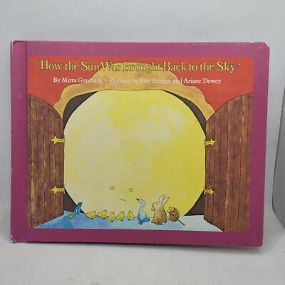 Vintage How The Sun Was Brought Back To The Sky by Mirra Ginsburg 1975 Hardcover - Image 1 of 4