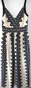 Vestido midi para mujer Kate Spade Tag marcado Sand Dune crema negro encaje talla 2 - Imagen 1 de 22