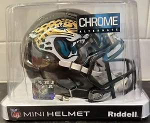 OFFICIALLY LISCENSED NFL JACKSONVILLE JAGUARS 2018 CHROME MINI SPEED HELMET! NIB - Picture 1 of 4
