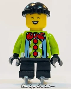 NEW Lego HOLIDAYS Minifig ICE SKATER BOY w/ Silver Ice Skates Christmas Winter - Picture 1 of 1