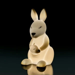 ~❤️~Kids KANGAROO NIGHT LIGHT Rechargeable USB Soft/Cool touch LED white glow - Picture 1 of 7