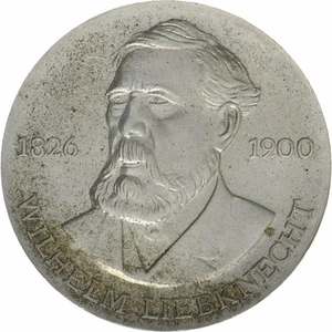 German Democratic Republic | 20 Mark Coin | Wilhelm Liebknecht | KM:63 | 1976 - Picture 1 of 2