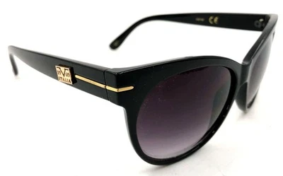 Versace 19.69 Black Cat Eye VW104 Gold Logo Sunglasses Women's - Image 1 of 4